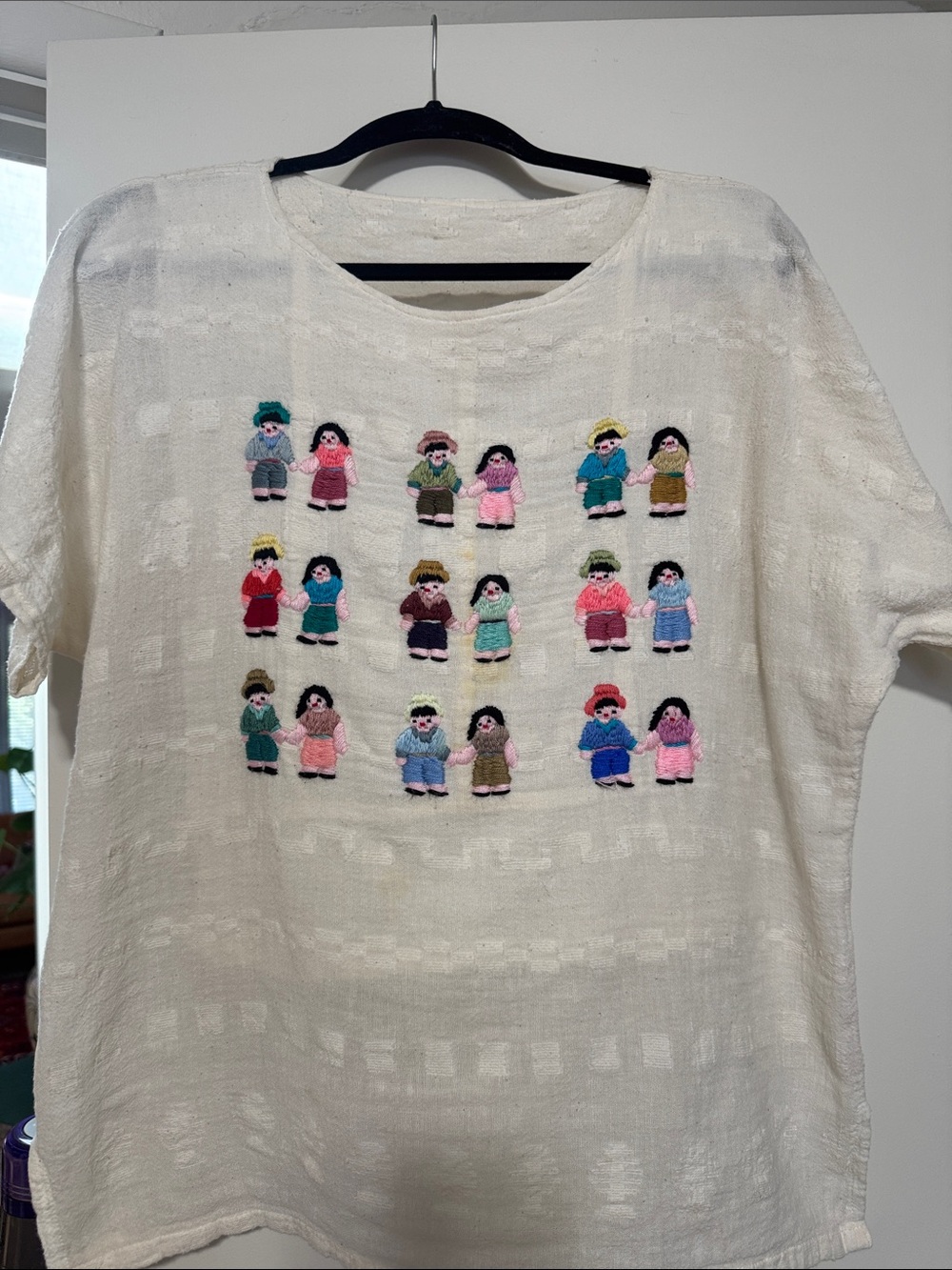 Vintage embroidered folk art  blouse.